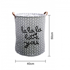 RAIKOU Multifunktions-Stoffkorb als Wäschebox  Spielzeugkorb Korb zum Aufräumen Wasserdicht mit Lederhenkeln