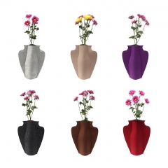 Raikou Filz Blumenvase Stoff Blumenvase Deko Vase Flaschenummantelung Universal Vase faltbare Vase