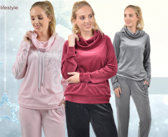 RAIKOU women leisure suit fitness suit tracksuit pajamas