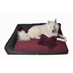 RAIKOU Weiches Hundebett mit entnehmbarem Polster, gepolstertes waschbares Haustierbett Hundekissen Hundesofa Hundekorb