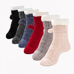 RAIKOU cuddly socks Fluffy socks Warm winter socks Soft house socks Bed socks Hut socks Gifts Christmas socks with ABS sole