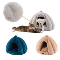 RAIKOU warm cozy pet house dog cave dog bed, cat cave, cat house, pet nest for cat dogs rabbits for small cats and dogs